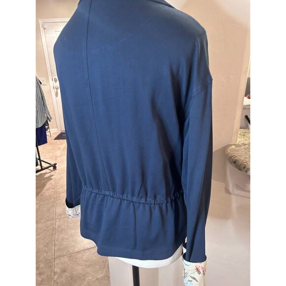 Frye and Co. Lightweight Cropped Navy Blue M Jacket ⭐BOGO🎉 - Picture 4 of 9